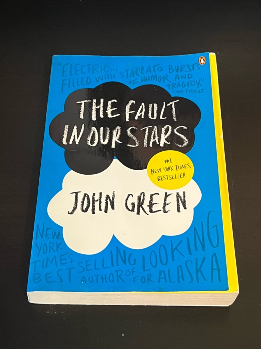 The Fault in Our Stars by John Green - Bright Blue Cover book